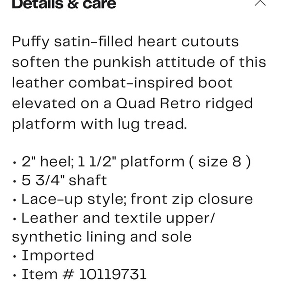 Dr martens NWT Air Wair Sinclair heart black lapstone and satin Lux boots . 8 - Picture 14 of 16